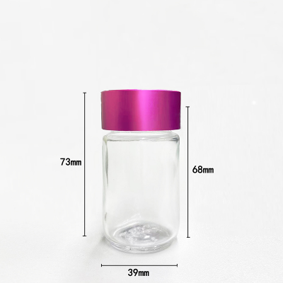 Airtight Childproof Baby Jeeter Aluminum Cap Label Sticker Packaging Child Resistant Glass Bottle Jar